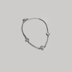 Bracciale con gocce bianche