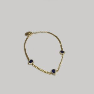 Bracciale con gocce blu