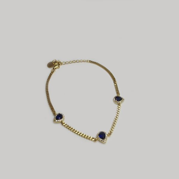 Bracciale con gocce blu