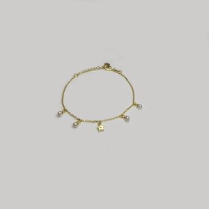 Bracciale con stella e perle